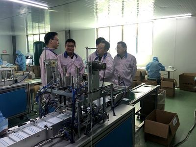 益阳市市场监督管理局赴沅开展民用口罩生产企业专项检查暨检验检测服务行动